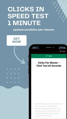 Clicks Per Minute android App screenshot 1